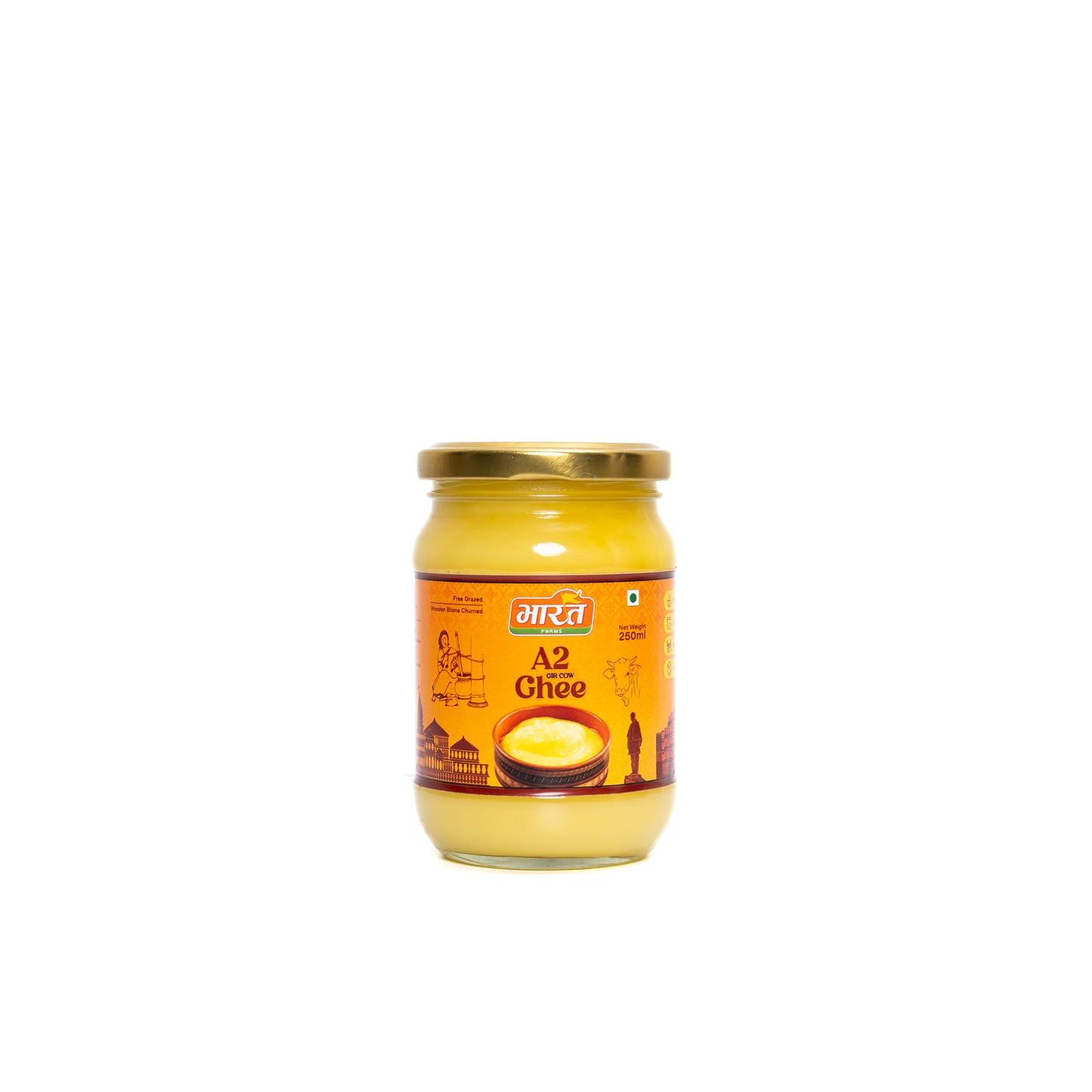 Bharat Farms A2 Gir Cow Ghee 250ml